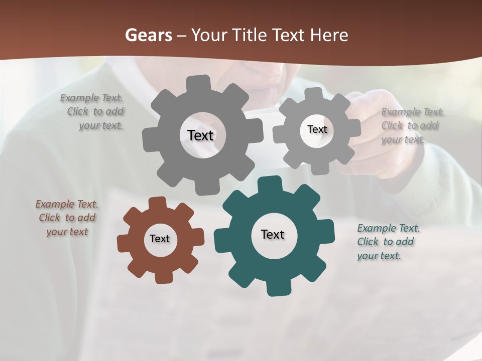 Isolated Dinner Background PowerPoint Template