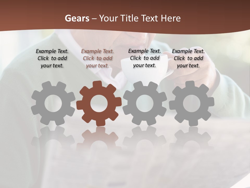 Isolated Dinner Background PowerPoint Template