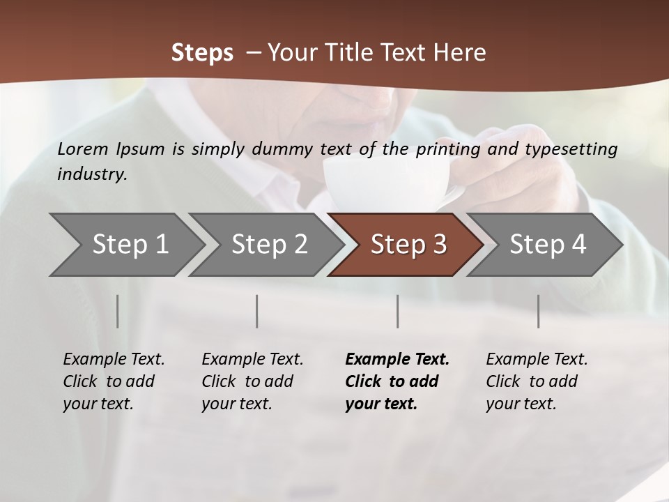 Isolated Dinner Background PowerPoint Template