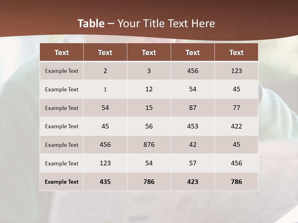 Isolated Dinner Background PowerPoint Template