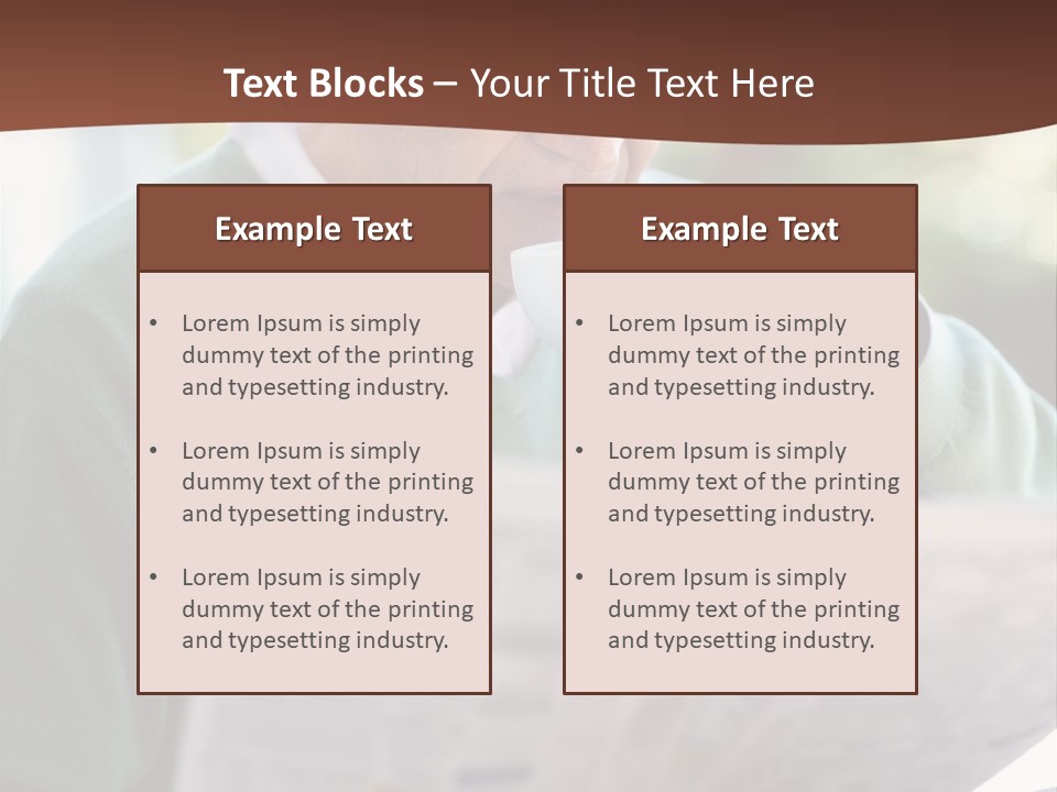 Isolated Dinner Background PowerPoint Template