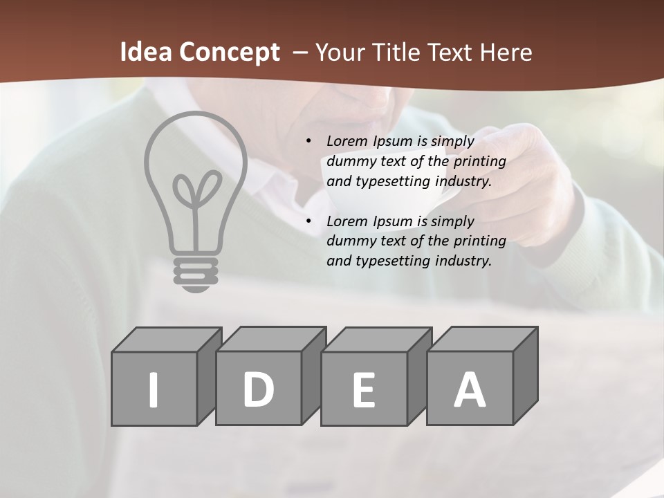 Isolated Dinner Background PowerPoint Template