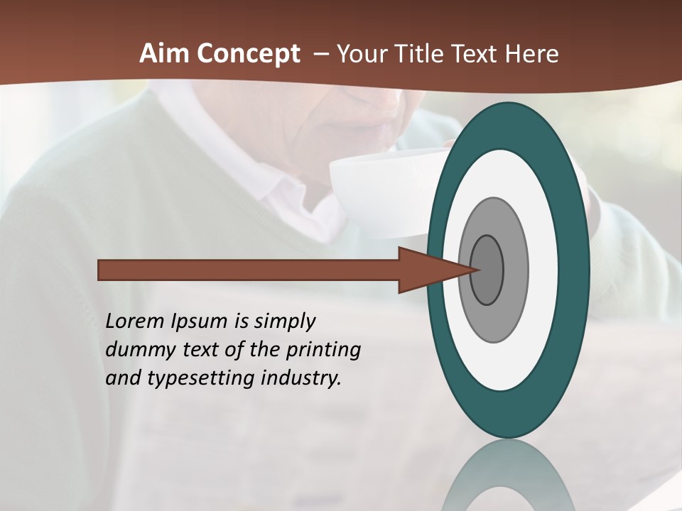 Isolated Dinner Background PowerPoint Template