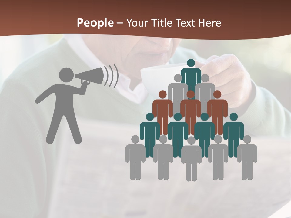 Isolated Dinner Background PowerPoint Template