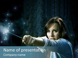 Wizard Student Fantasy PowerPoint Template