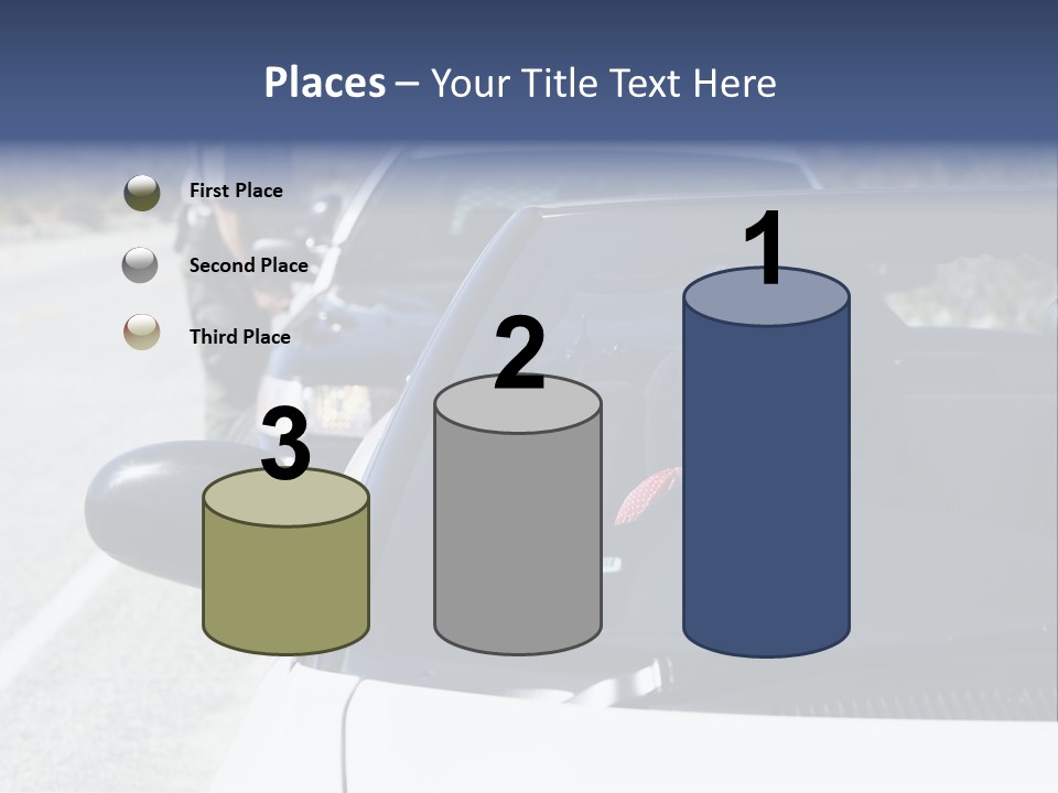Uniform Desert Officer PowerPoint Template