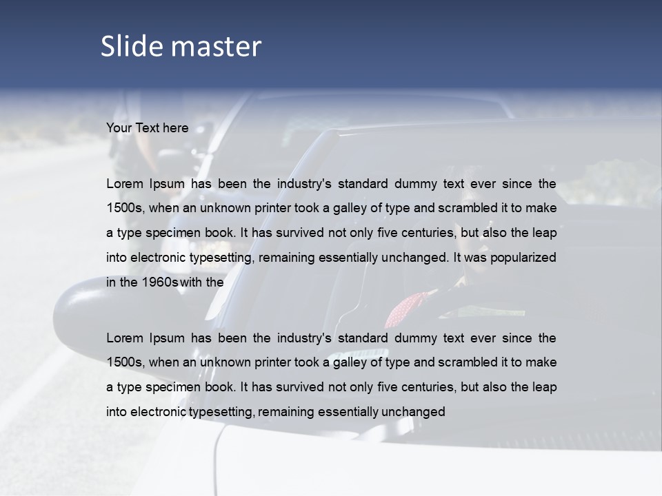 Uniform Desert Officer PowerPoint Template