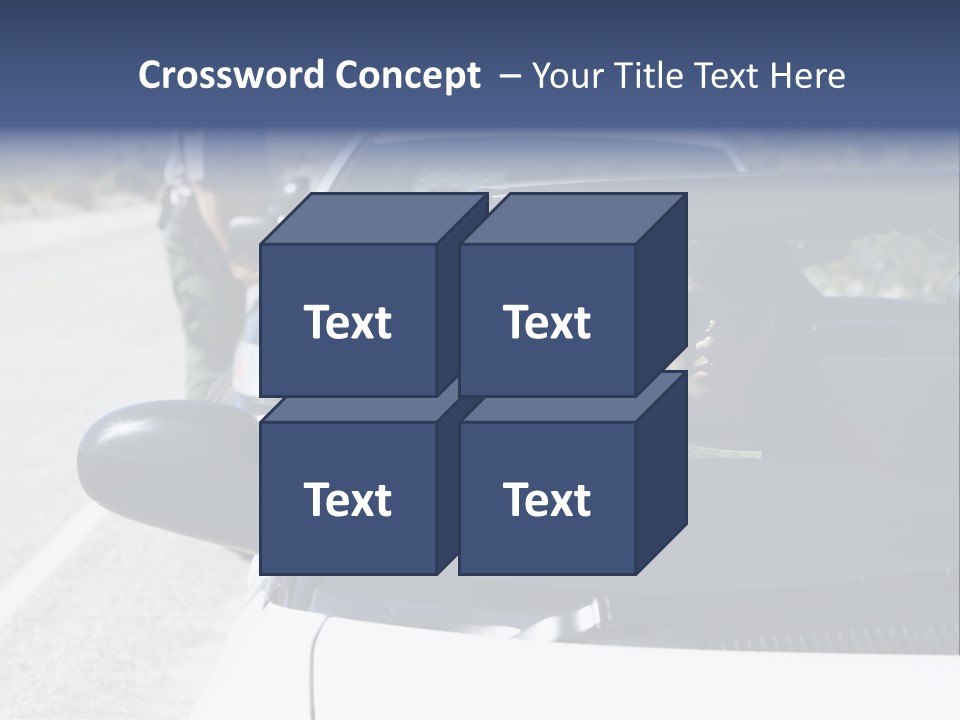 Uniform Desert Officer PowerPoint Template