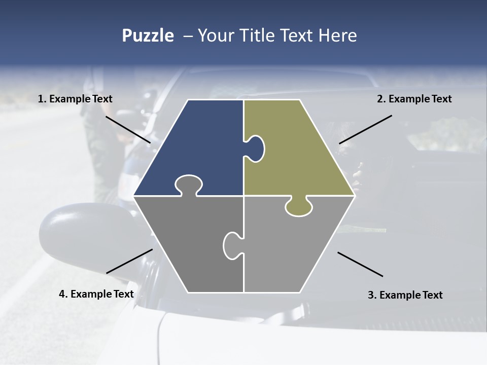 Uniform Desert Officer PowerPoint Template