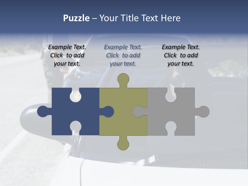 Uniform Desert Officer PowerPoint Template