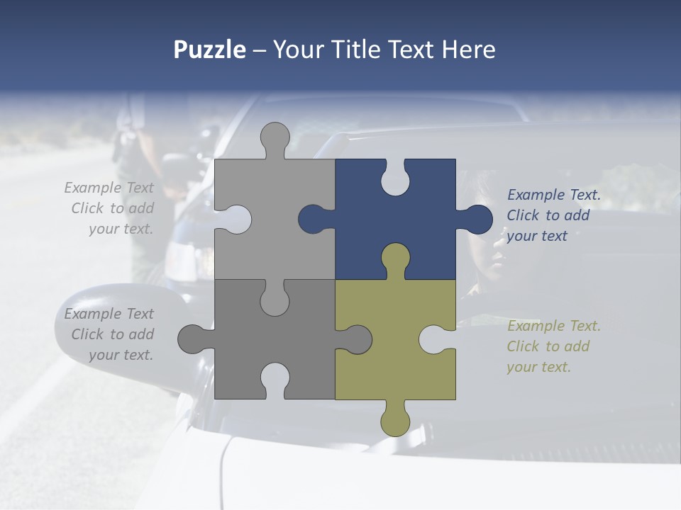 Uniform Desert Officer PowerPoint Template