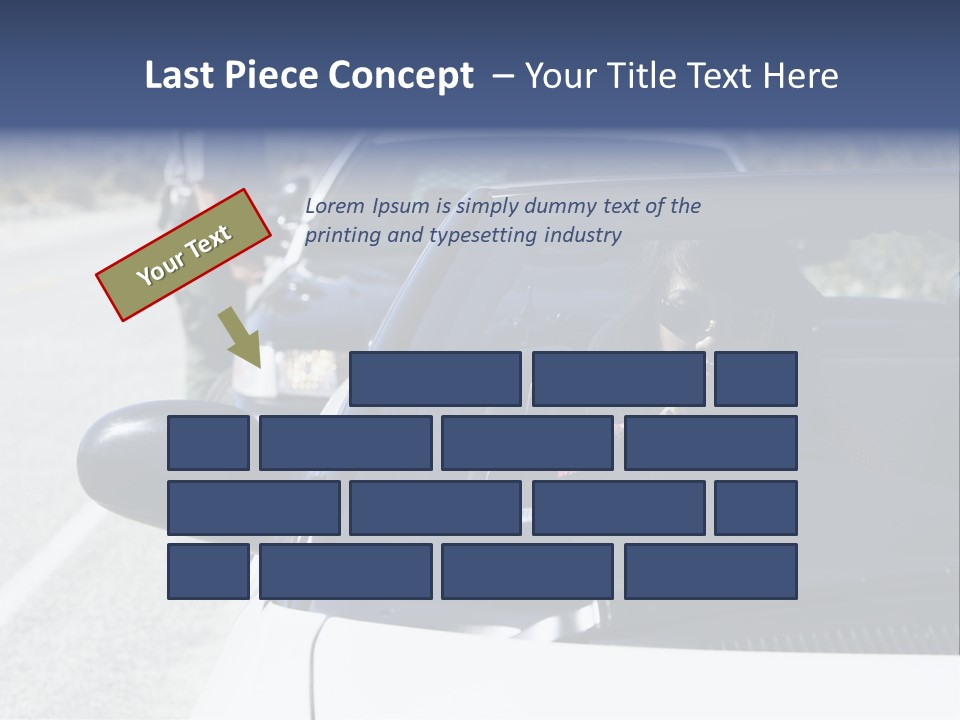 Uniform Desert Officer PowerPoint Template