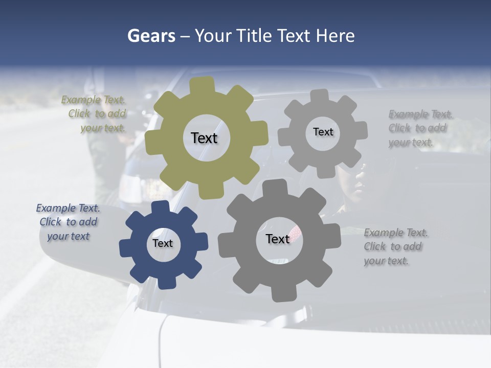 Uniform Desert Officer PowerPoint Template