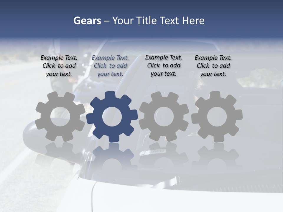 Uniform Desert Officer PowerPoint Template