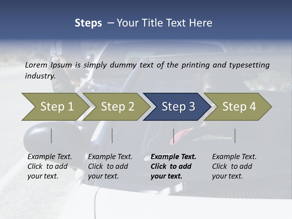 Uniform Desert Officer PowerPoint Template