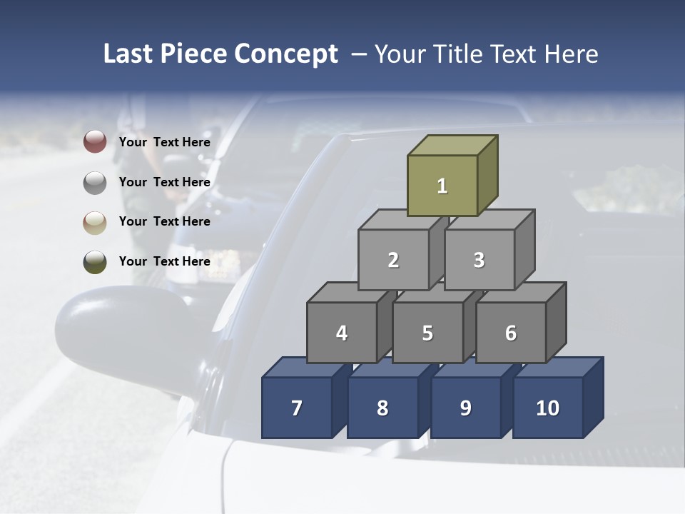 Uniform Desert Officer PowerPoint Template
