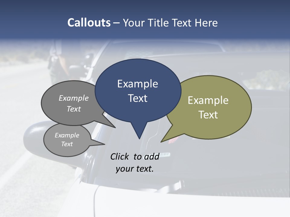 Uniform Desert Officer PowerPoint Template