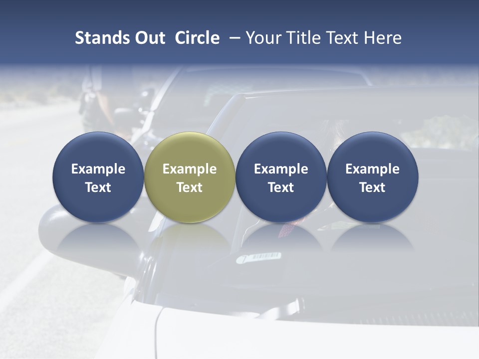 Uniform Desert Officer PowerPoint Template