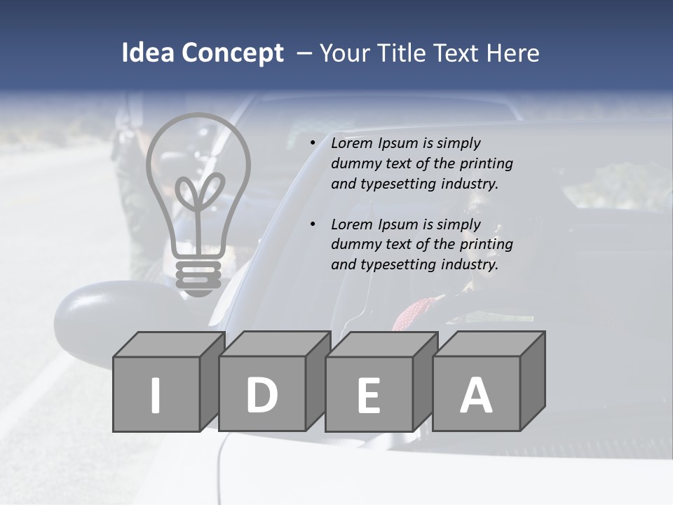 Uniform Desert Officer PowerPoint Template