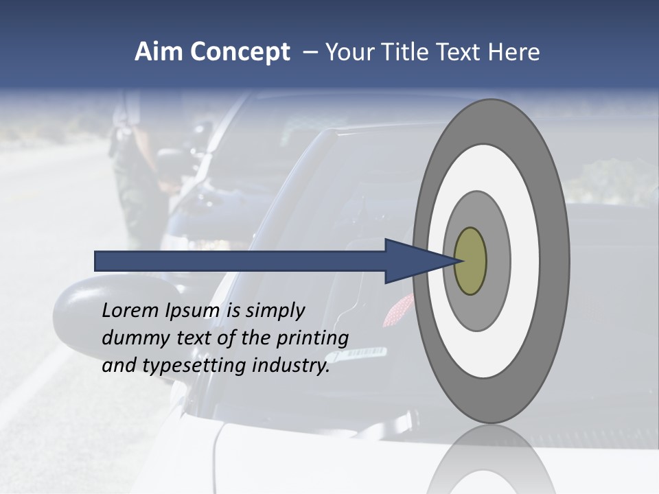 Uniform Desert Officer PowerPoint Template