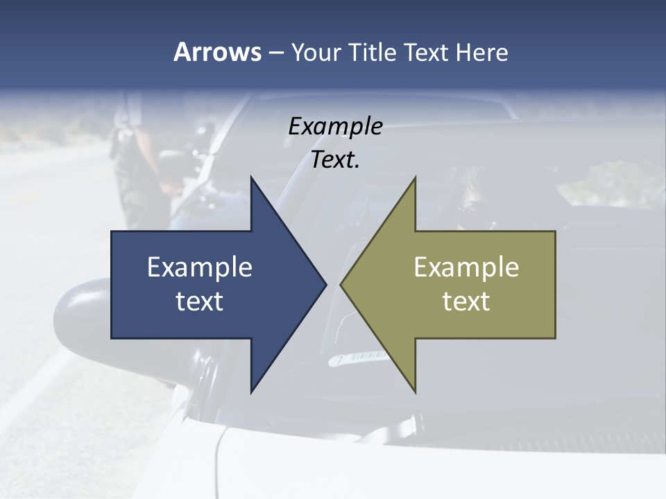 Uniform Desert Officer PowerPoint Template