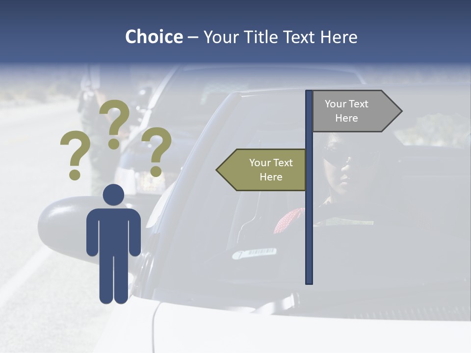 Uniform Desert Officer PowerPoint Template