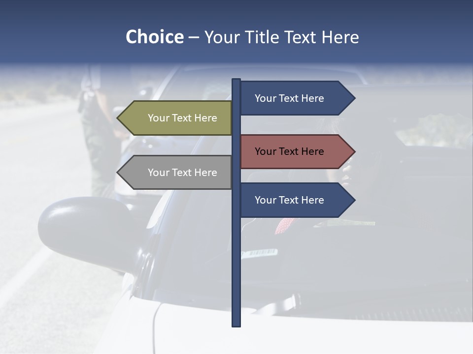 Uniform Desert Officer PowerPoint Template