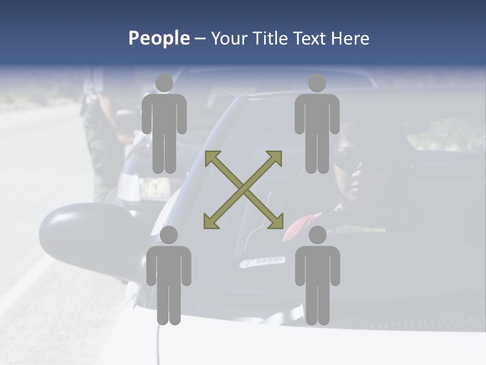 Uniform Desert Officer PowerPoint Template