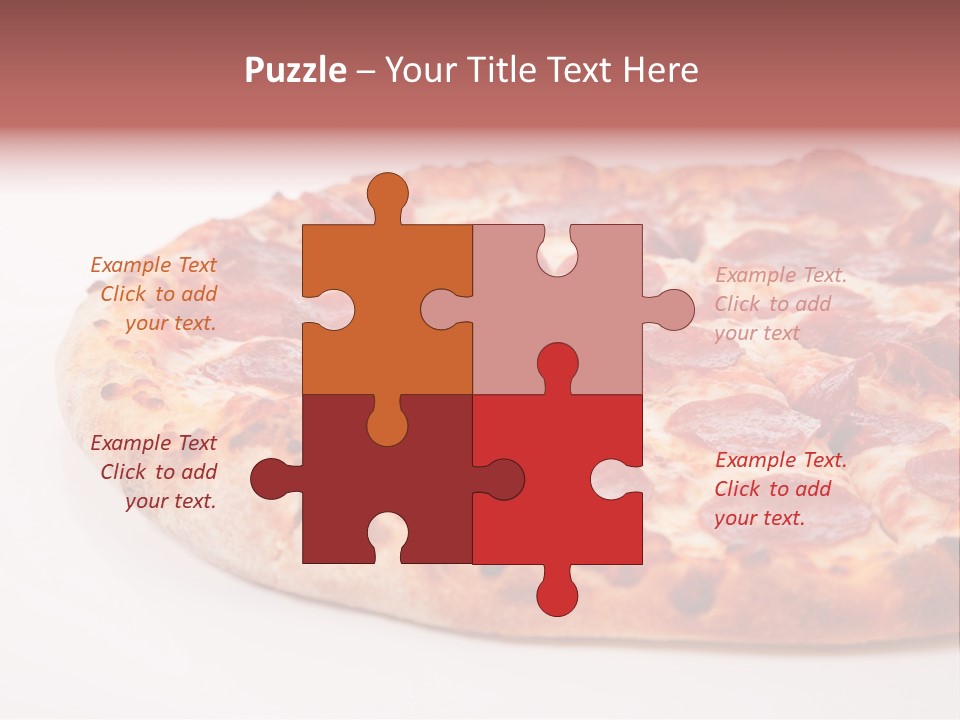 Isolated Dinner Background PowerPoint Template