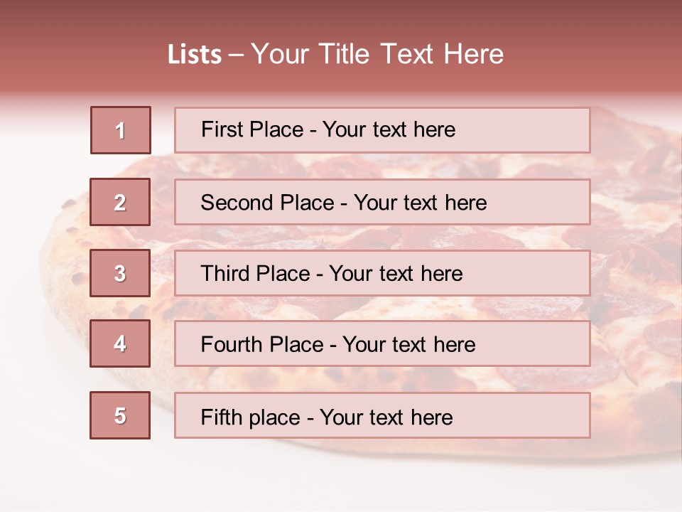 Isolated Dinner Background PowerPoint Template
