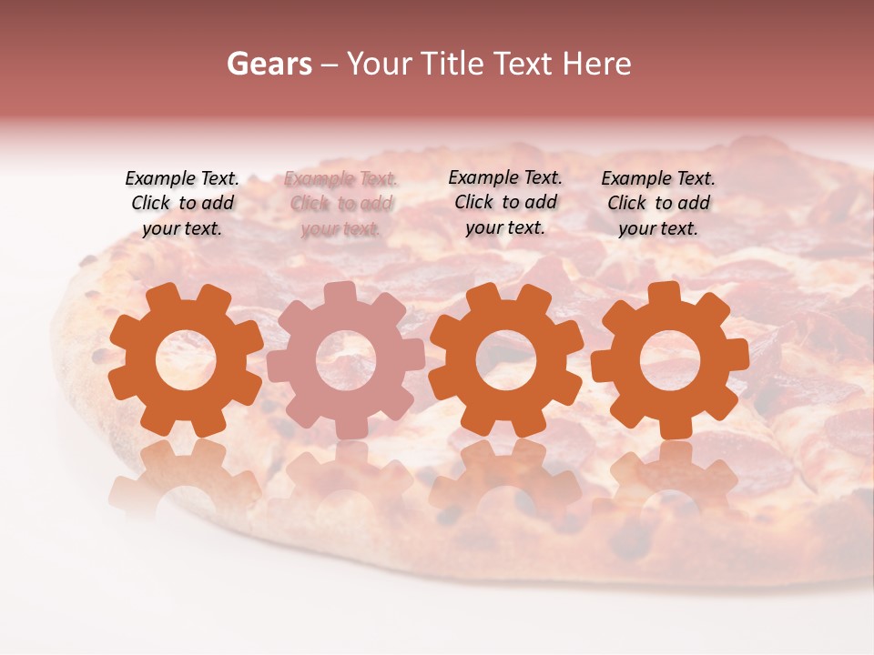 Isolated Dinner Background PowerPoint Template