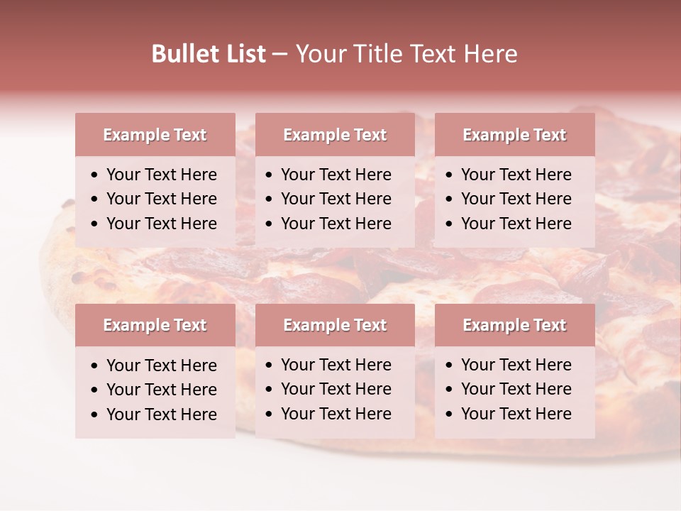 Isolated Dinner Background PowerPoint Template