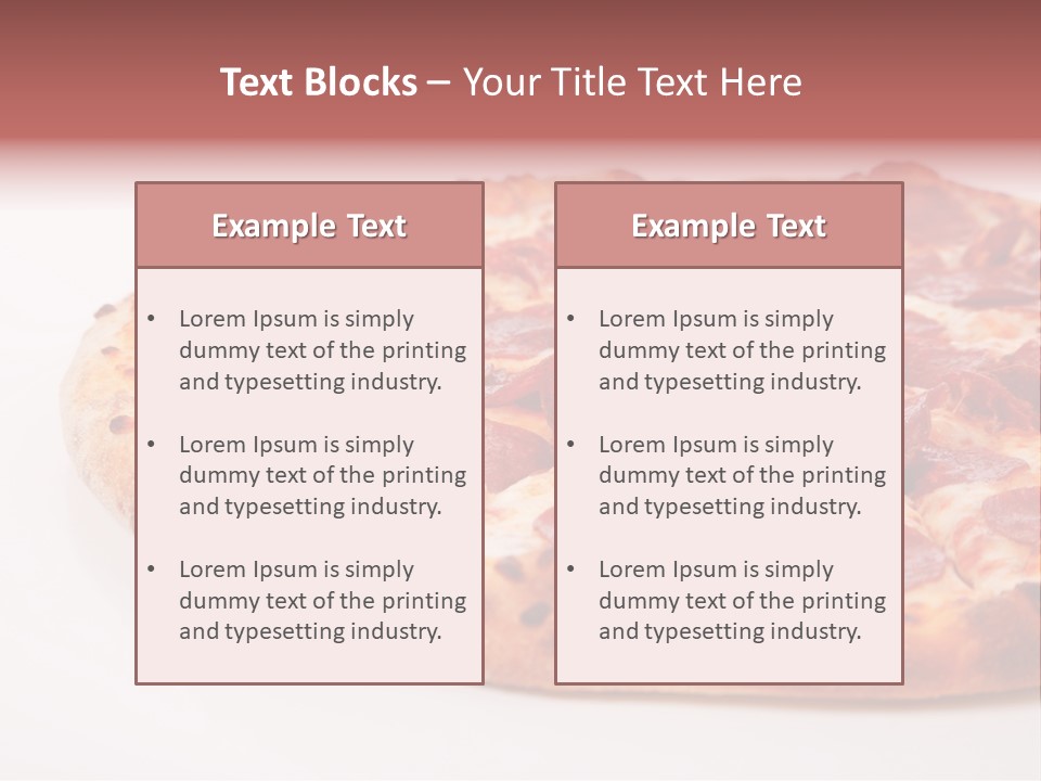 Isolated Dinner Background PowerPoint Template