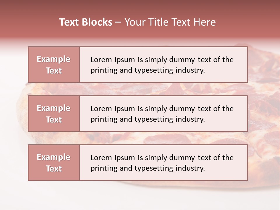 Isolated Dinner Background PowerPoint Template