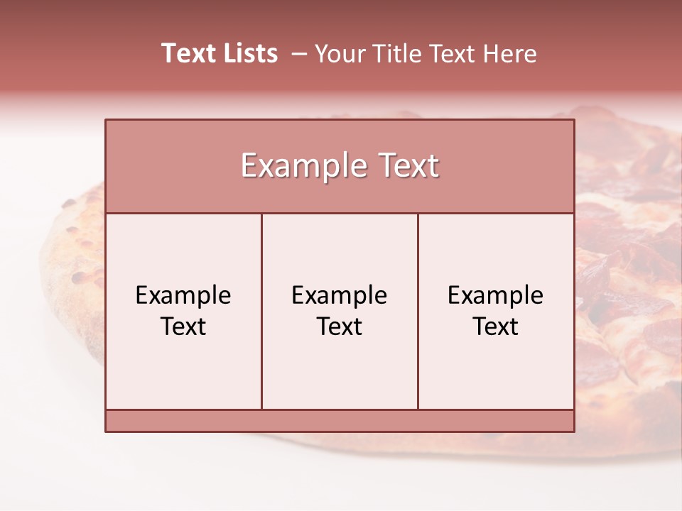 Isolated Dinner Background PowerPoint Template