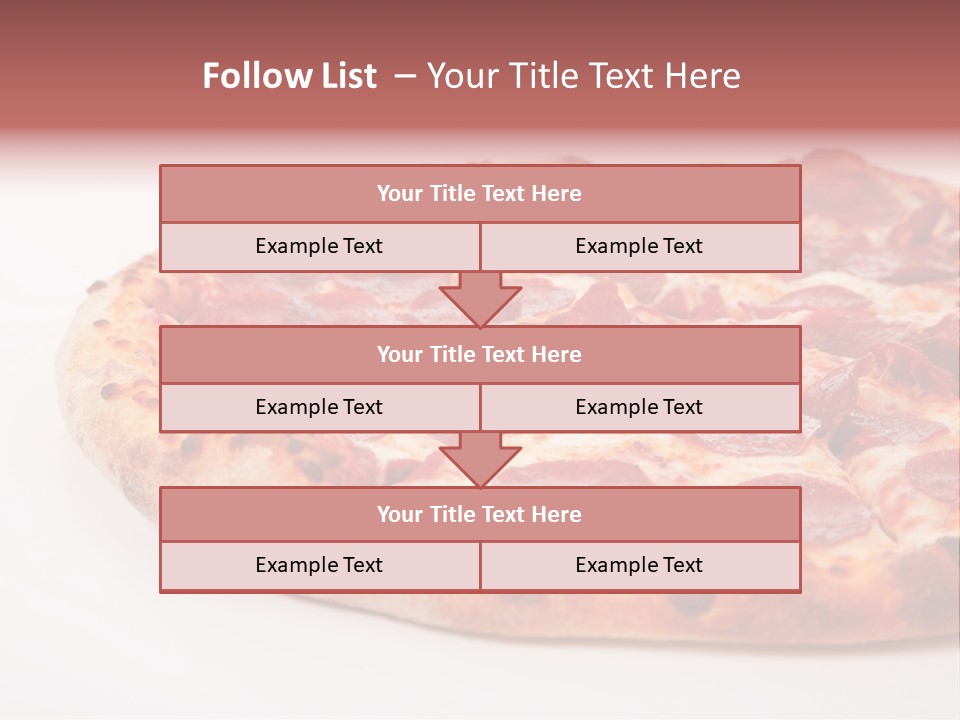 Isolated Dinner Background PowerPoint Template