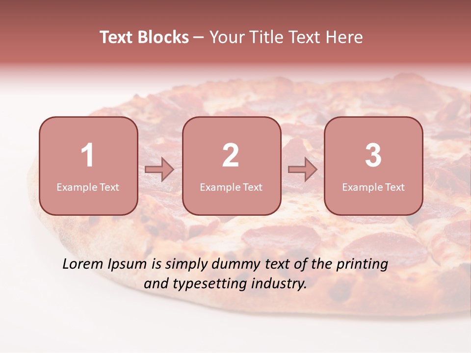Isolated Dinner Background PowerPoint Template