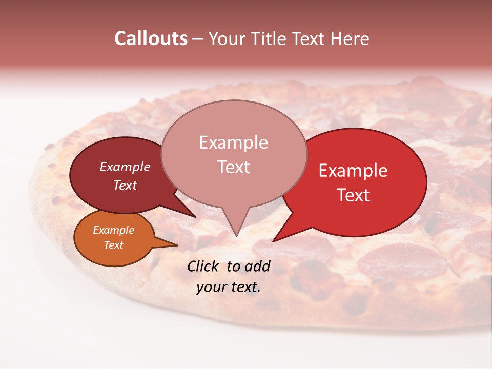 Isolated Dinner Background PowerPoint Template