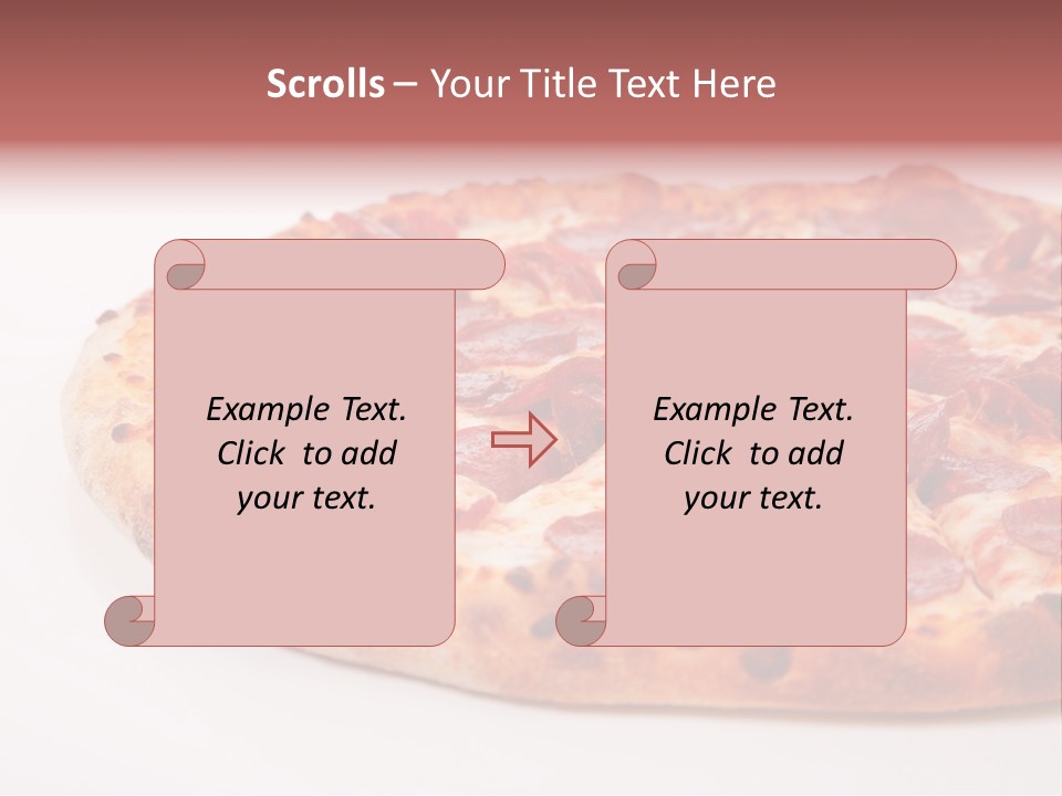 Isolated Dinner Background PowerPoint Template