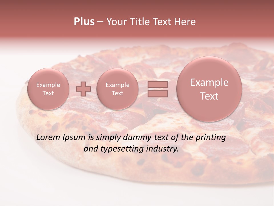 Isolated Dinner Background PowerPoint Template