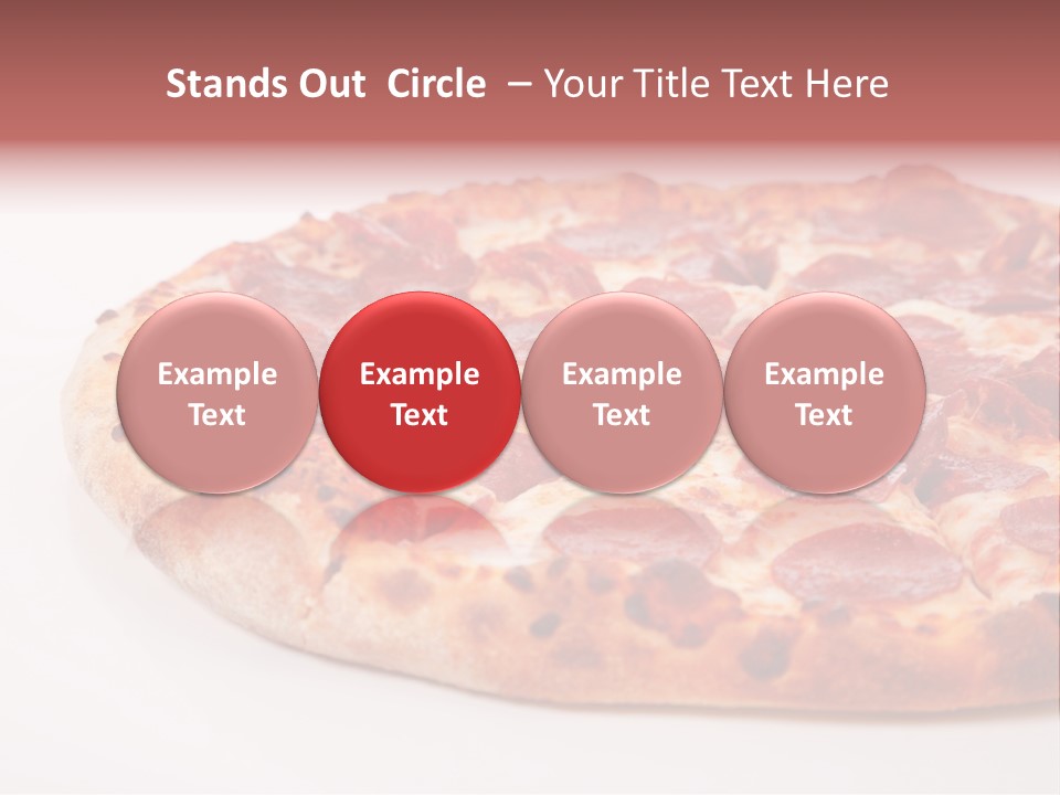 Isolated Dinner Background PowerPoint Template