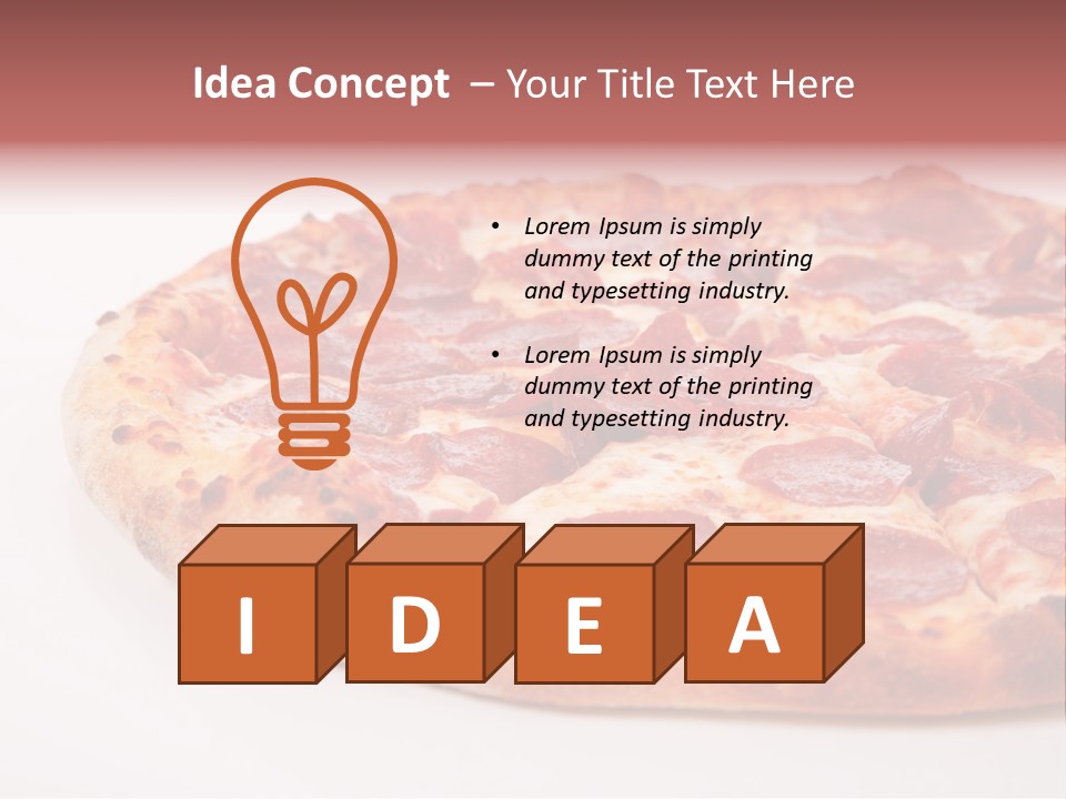 Isolated Dinner Background PowerPoint Template