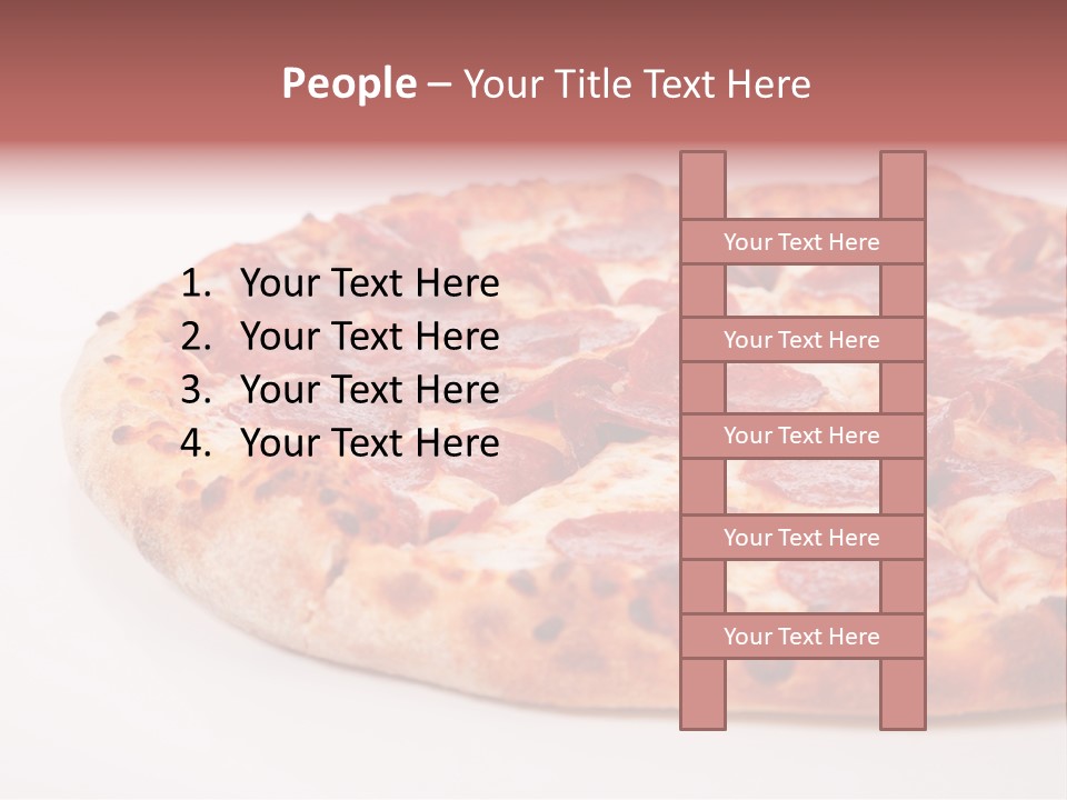 Isolated Dinner Background PowerPoint Template