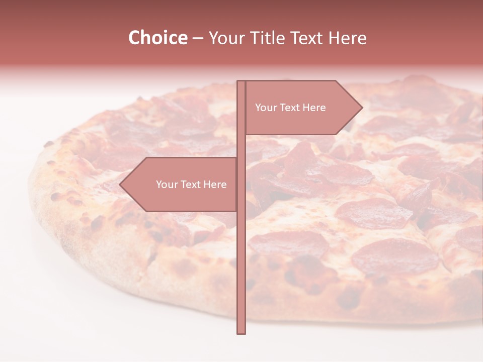 Isolated Dinner Background PowerPoint Template