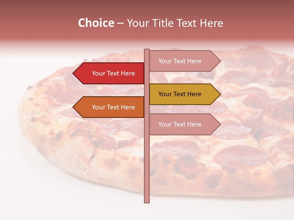 Isolated Dinner Background PowerPoint Template