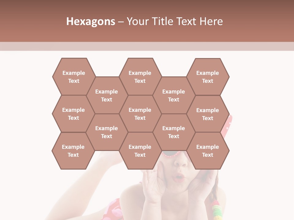 A Little Girl Laying On The Ground Wearing Sunglasses And A Red Hat PowerPoint Template