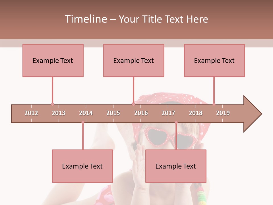 A Little Girl Laying On The Ground Wearing Sunglasses And A Red Hat PowerPoint Template