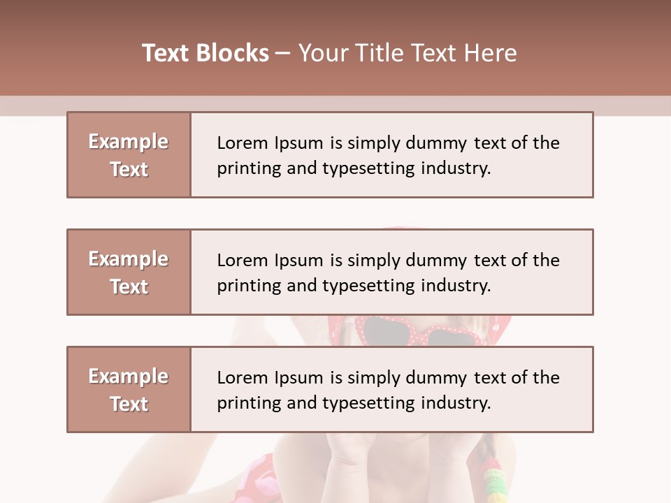 A Little Girl Laying On The Ground Wearing Sunglasses And A Red Hat PowerPoint Template