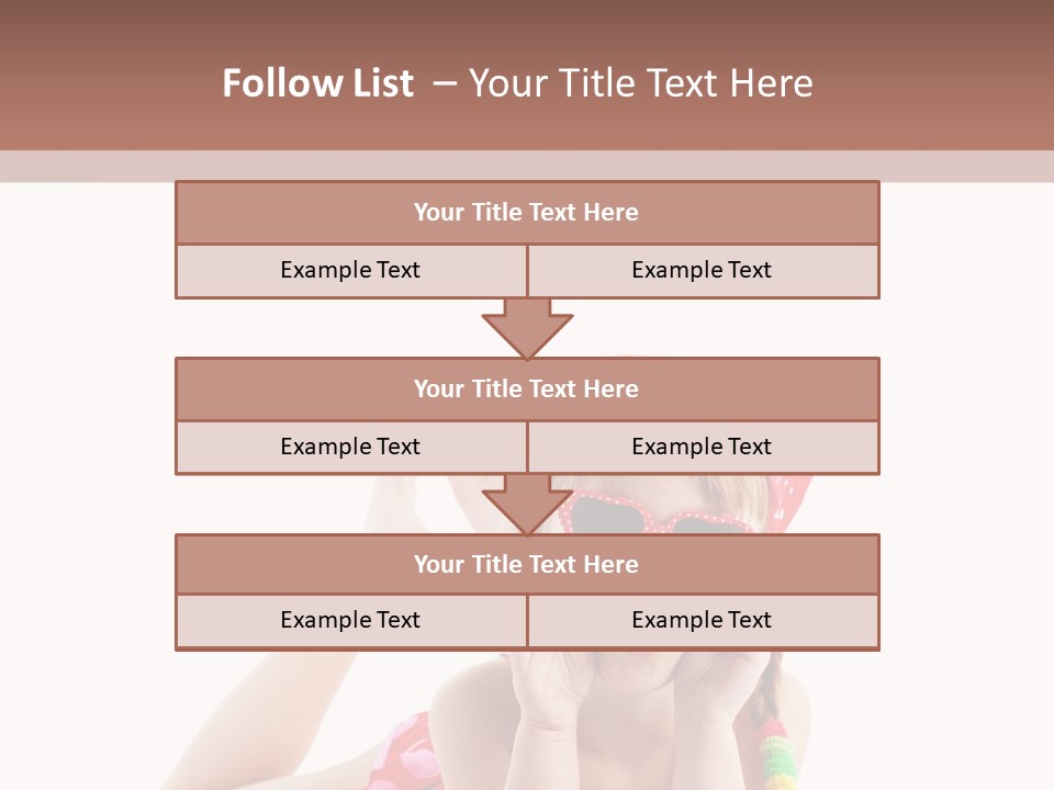 A Little Girl Laying On The Ground Wearing Sunglasses And A Red Hat PowerPoint Template