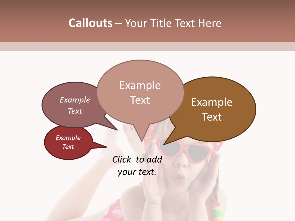 A Little Girl Laying On The Ground Wearing Sunglasses And A Red Hat PowerPoint Template